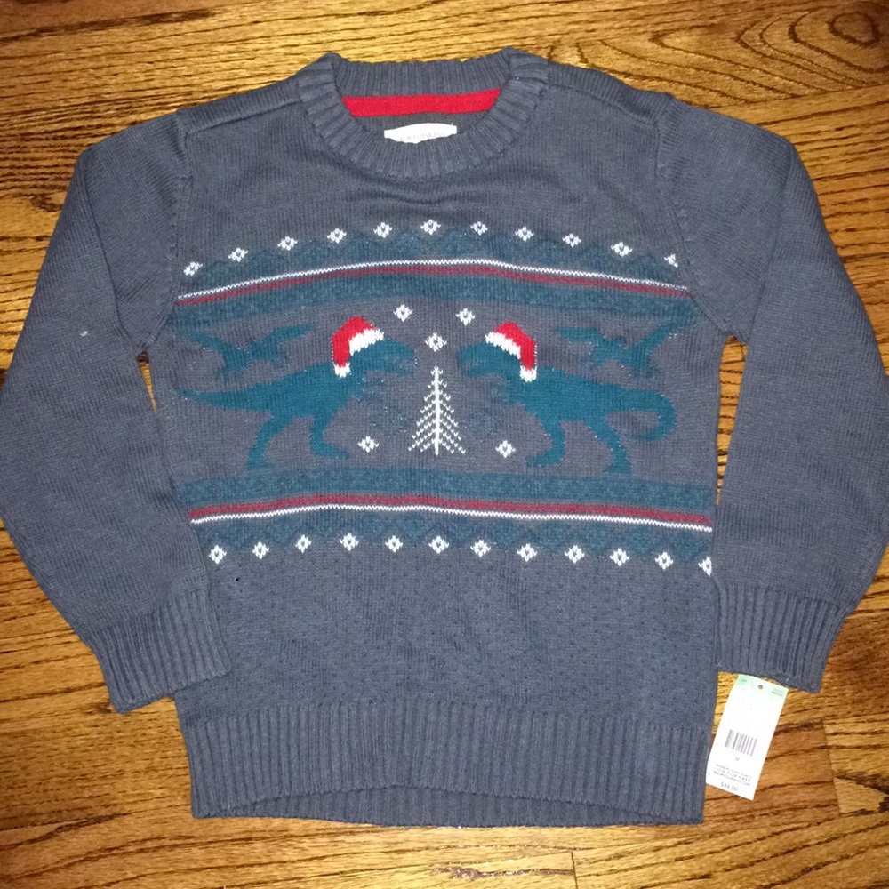 🦕 Kids Dinosaur Christmas Sweater 🦖